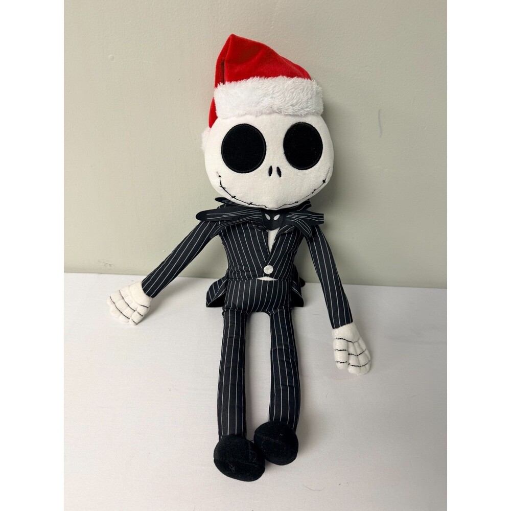 Disney Jack Skellington Santa Hat Plush 21 Inch The Big One Pillow Buddy